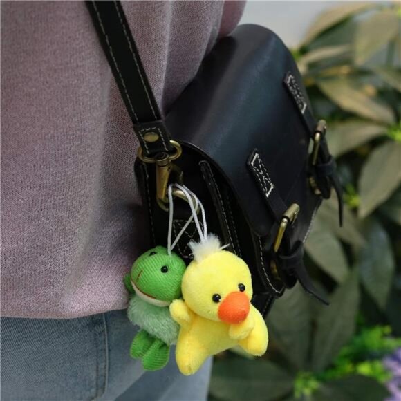 32 Piece Mini Plush Animal Toy Set, Cute Small Animals Plush Keychain Decoration - Picture 7 of 8